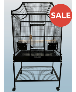 Parrot-Supplies Tampa Parrot Cage With Stand Black